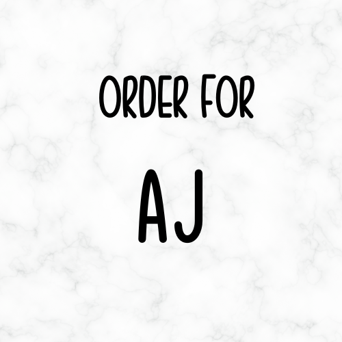 CUSTOM ORDER FOR AJ