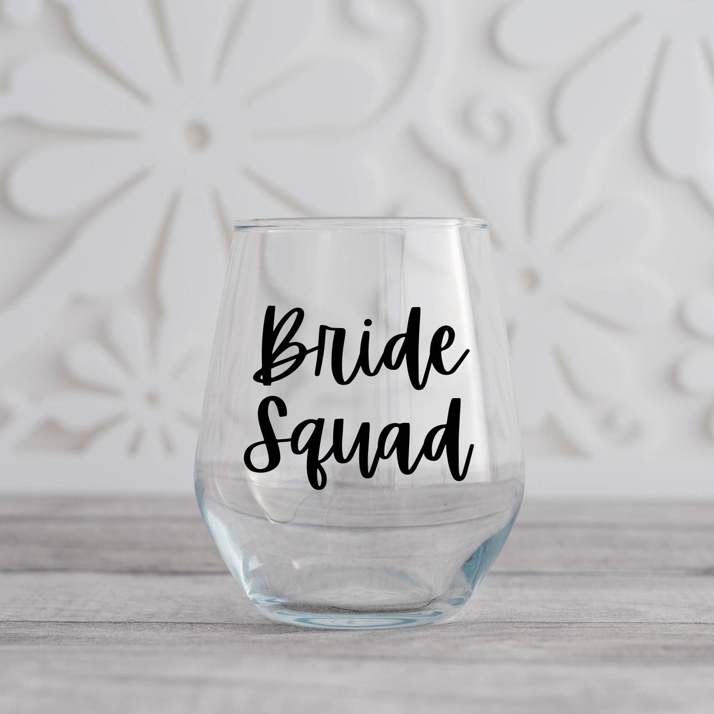 Bride Squad Wine Glass