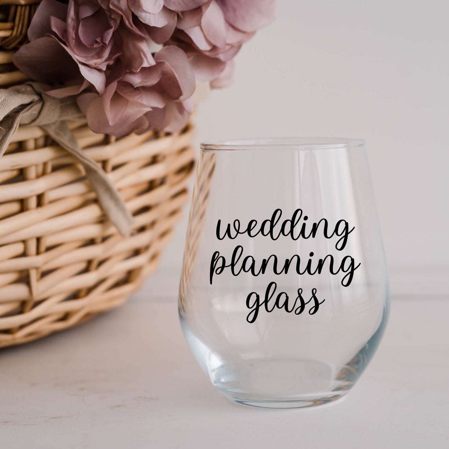 Wedding Planning Wine Glass