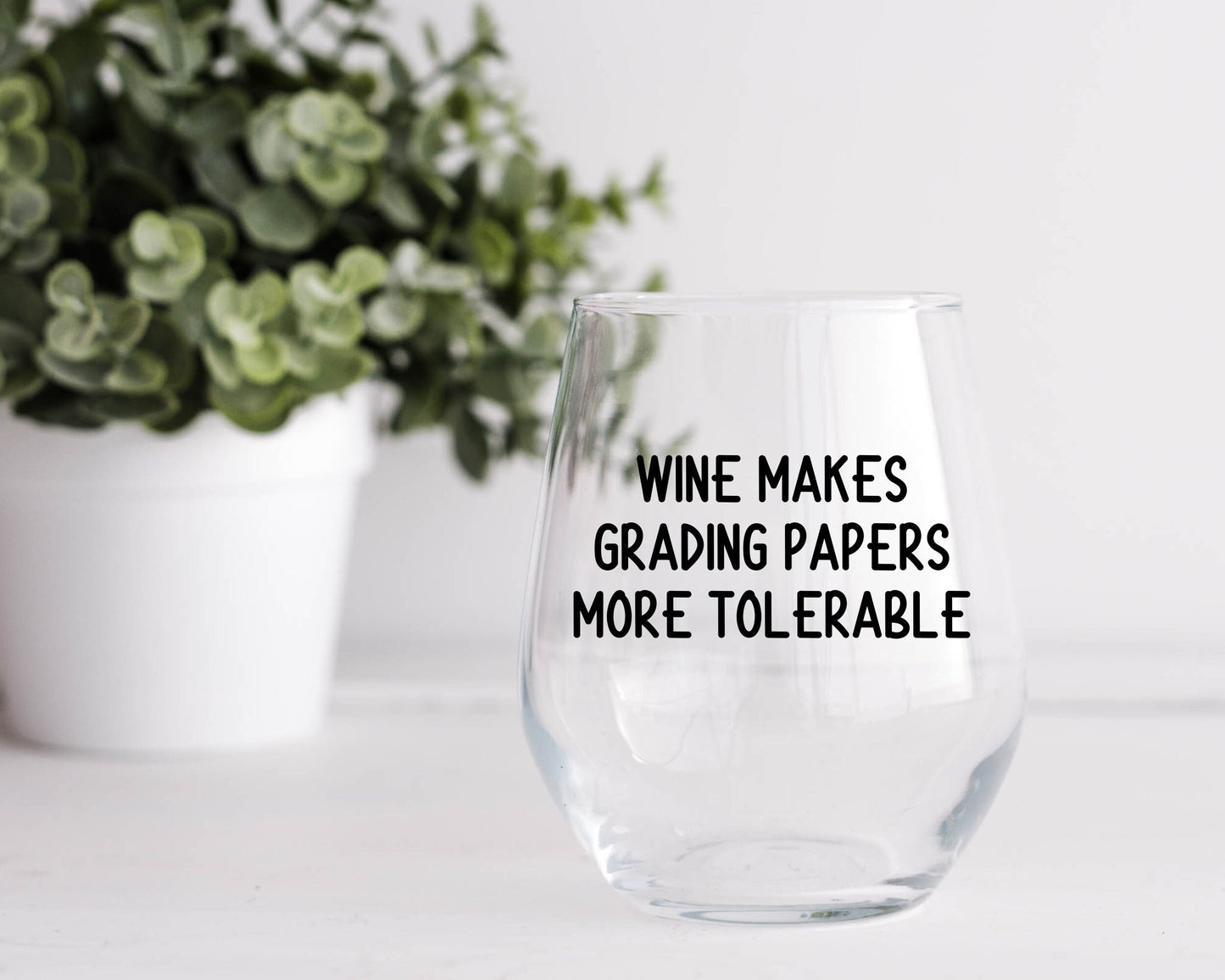 Teacher Wine Glass