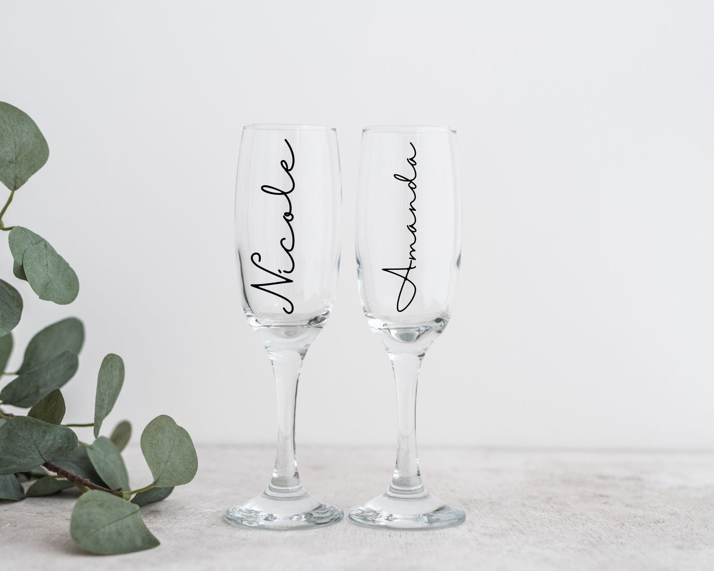 Personalized Name Champagne Glass