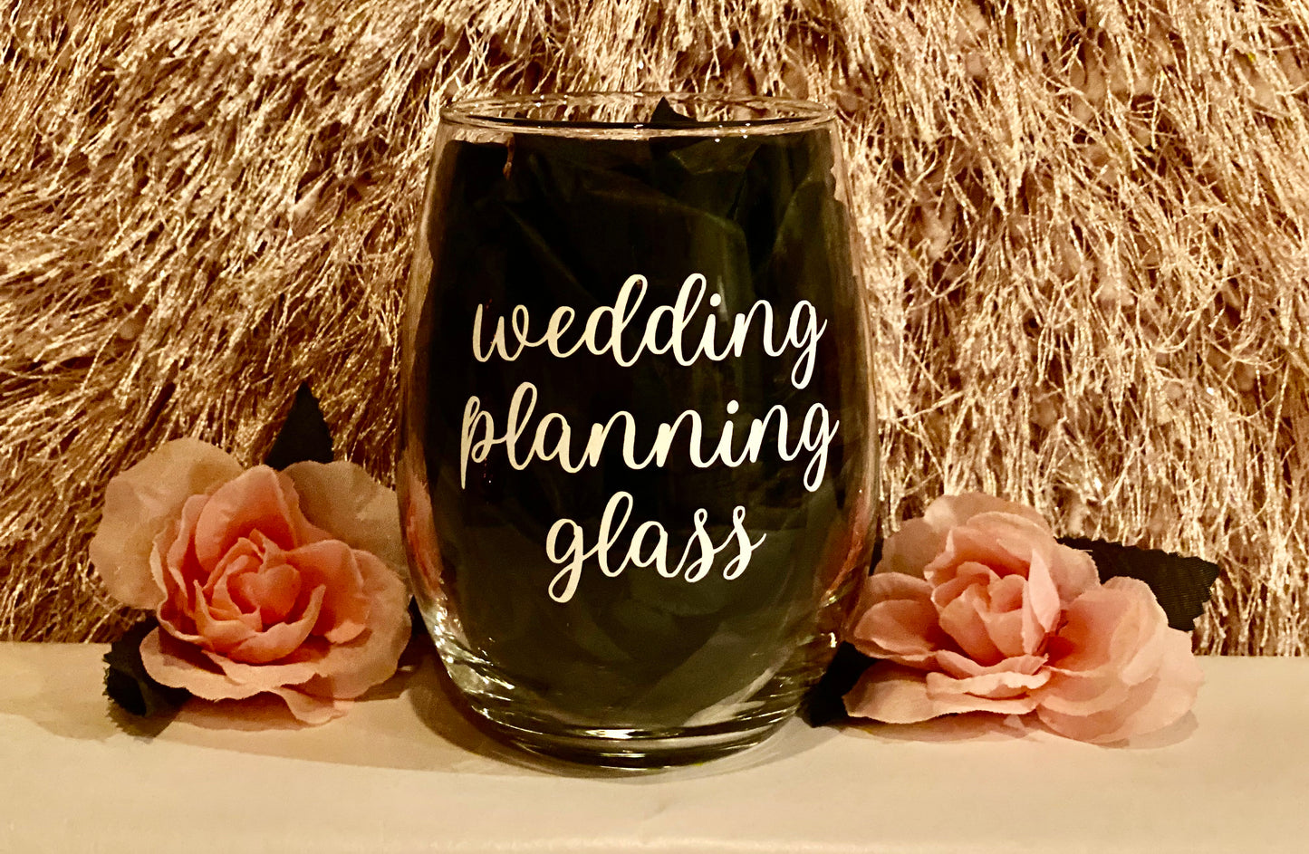 Wedding Planning Wine Glass