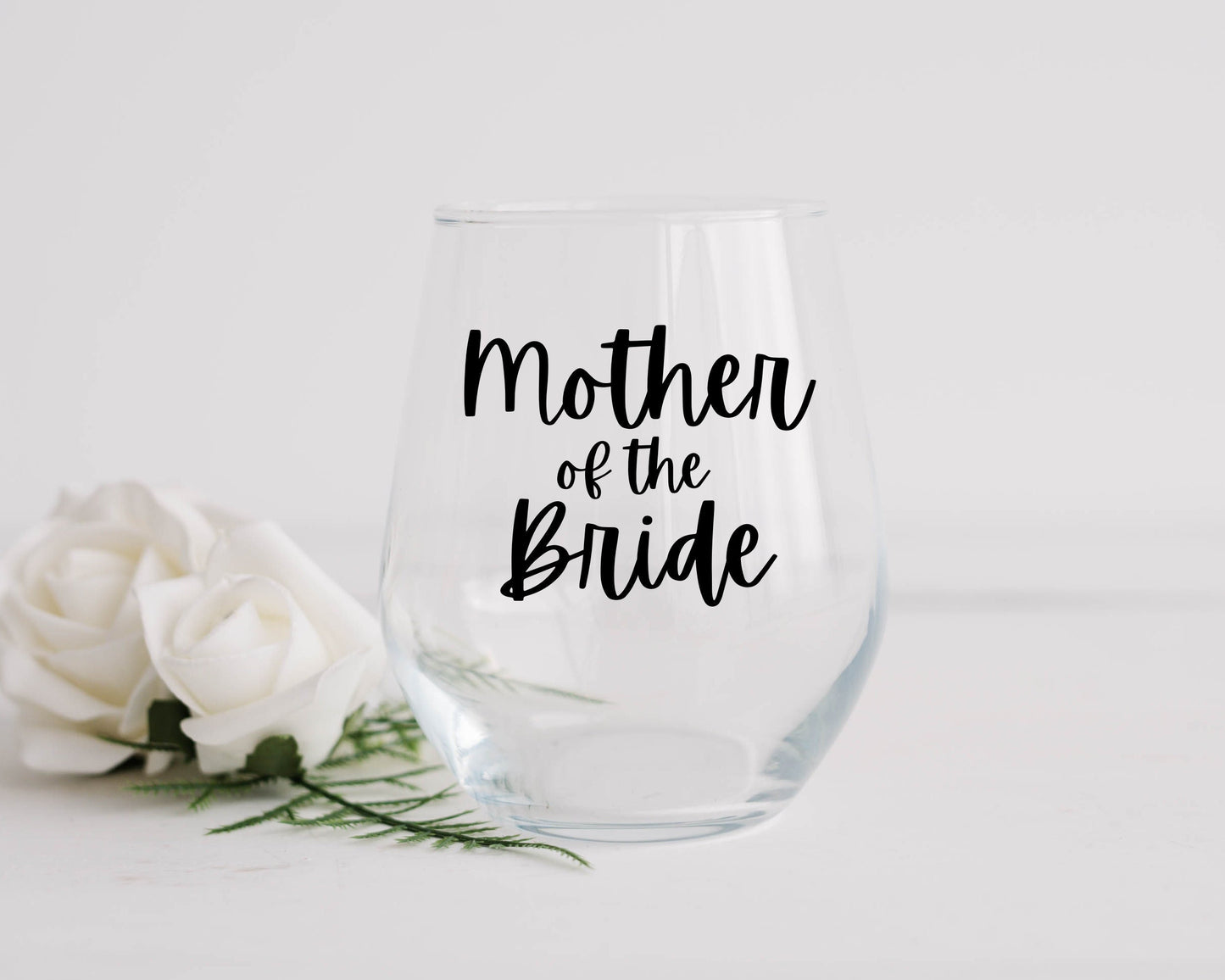 Mother of the Bride Wine Glass