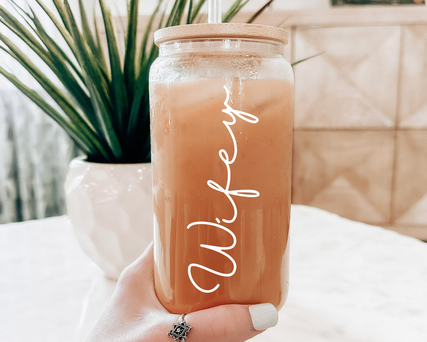 Wifey Iced Coffee Glass