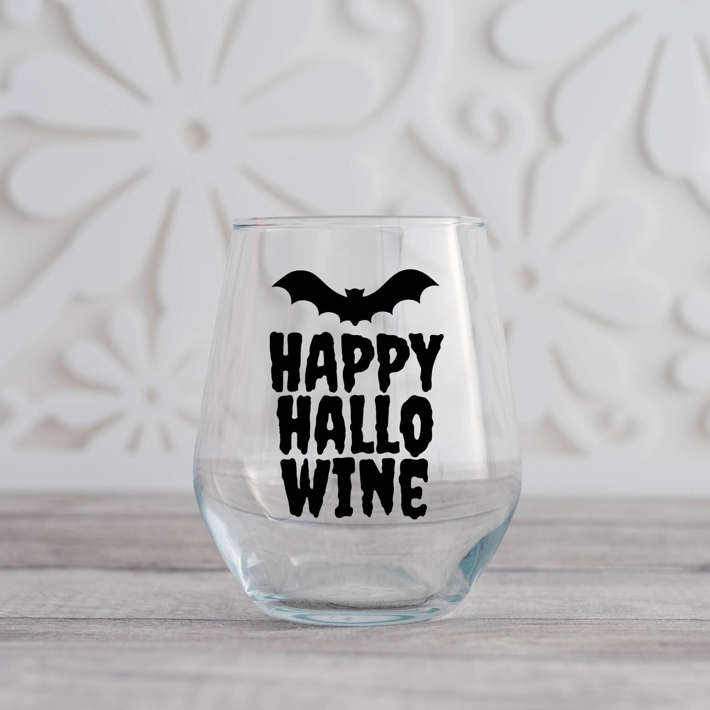 Happy HallowWine Wine Glass