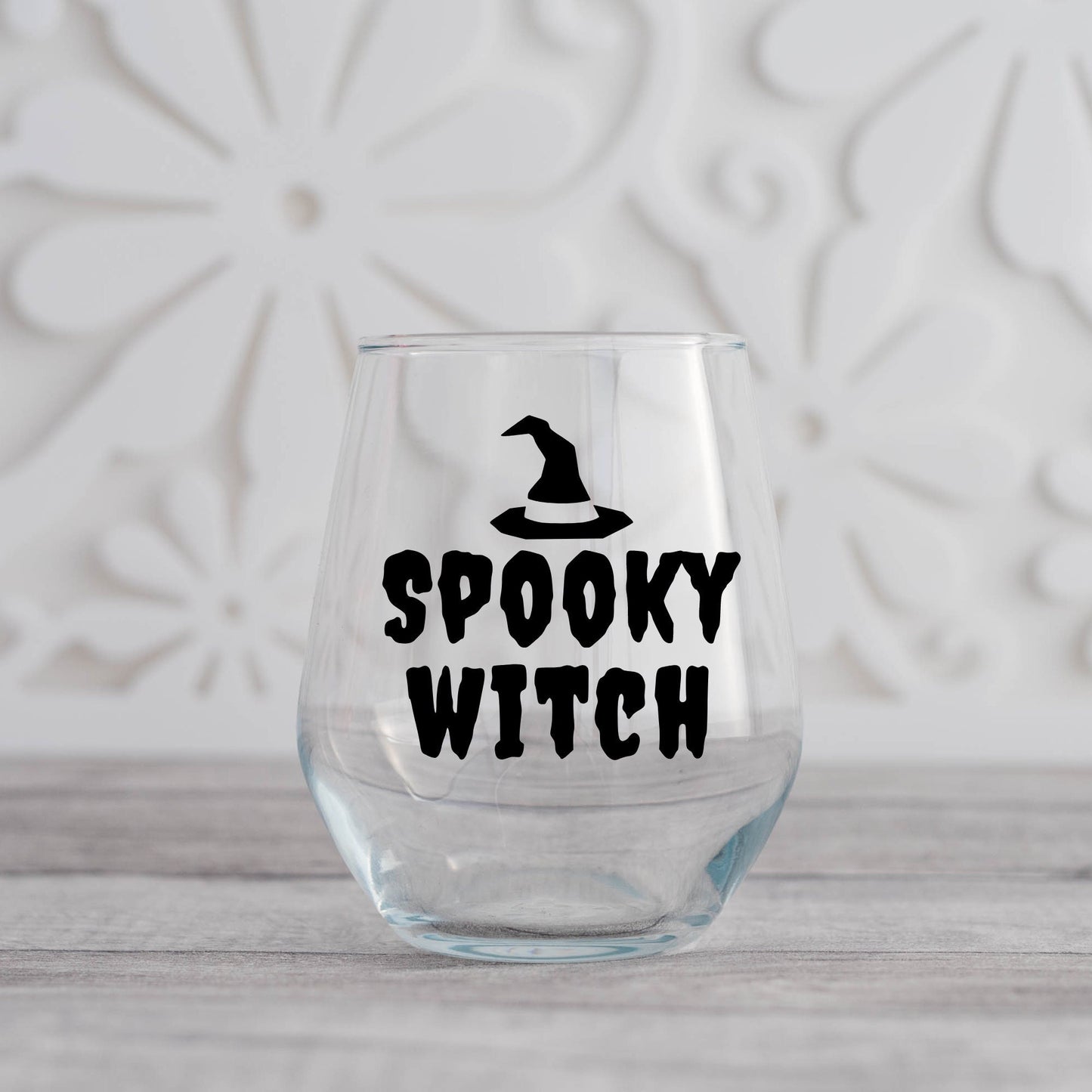 Spooky Witch Wine Glass