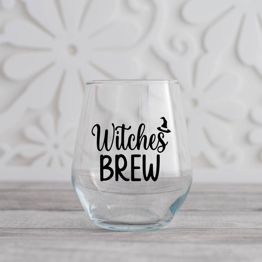 Witches Brew Wine Glass