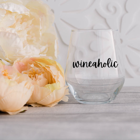 Wineaholic Wine Glass