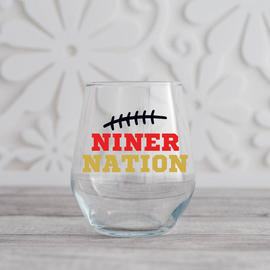 Niner Nation Wine Glass