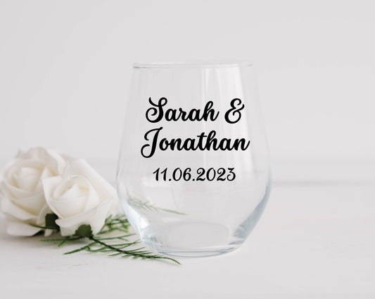 24pcs Wedding Wine Glass Wedding Favors