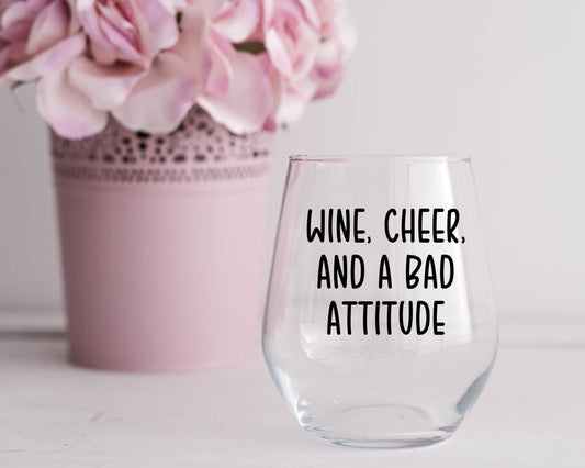 Cheer Coach Wine Glass
