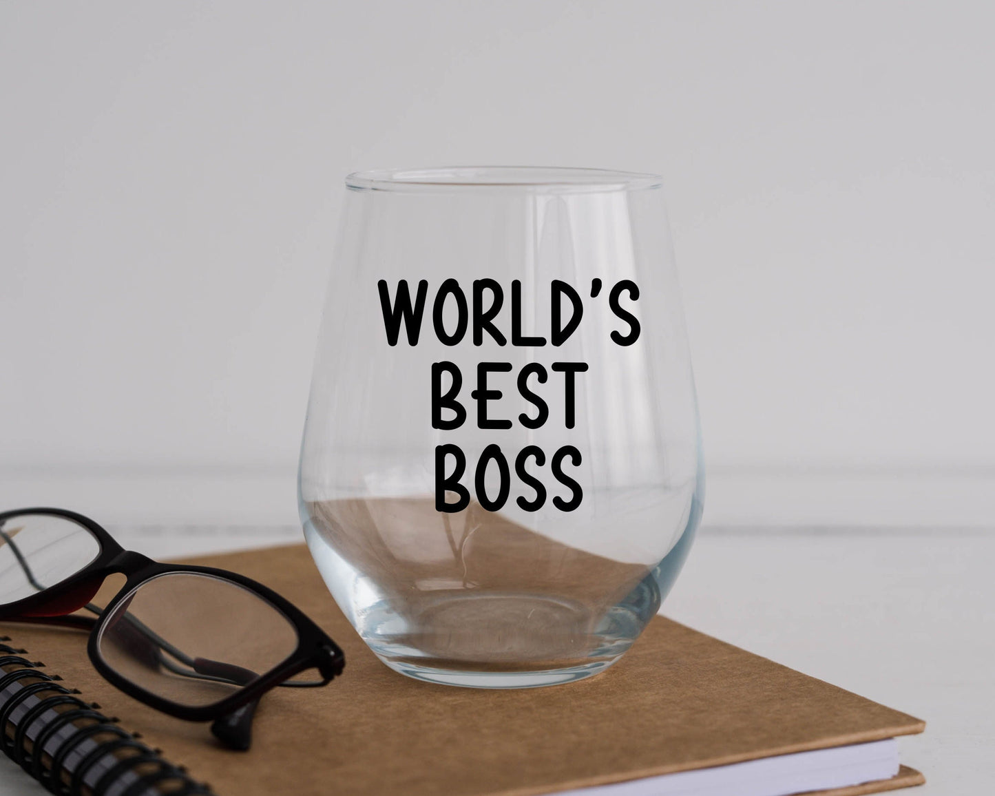 Worlds Best Boss Wine Glass